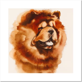 Chow Chow Watercolor - Dog Lover Gifts Posters and Art